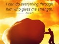 I can do everything through him who gives me strength