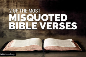 Misquoted Bible verses