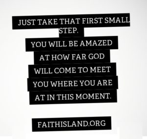 Just take that first small step
